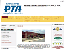 Tablet Screenshot of kennesawelemschool.my-pta.org