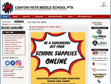 Tablet Screenshot of cvms.my-pta.org