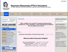 Tablet Screenshot of naumann.my-pta.org